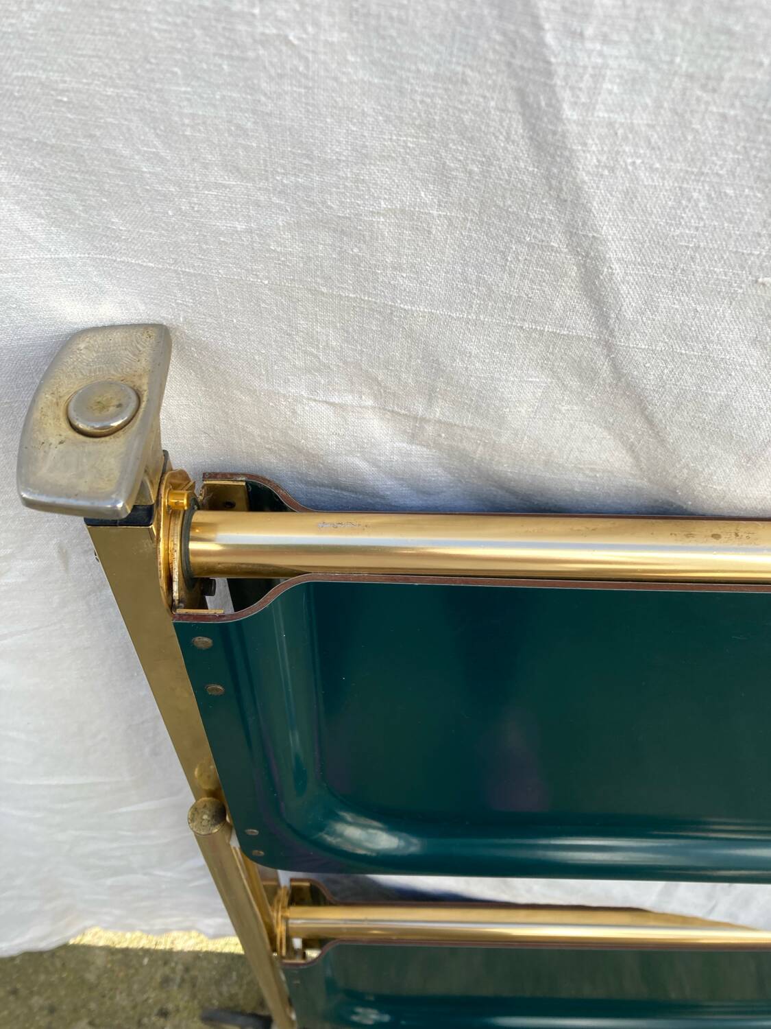 Vintage folding rolling trolley