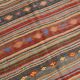 Brick Red Color Kilim Rug, 184x334Cm Living Room Rug,