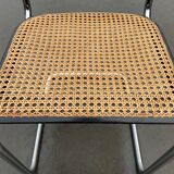 Cesca design chair b32 model in black and chrome