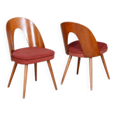 Paire de chaises tchécoslovaques du milieu du siècle par Antonin Suman, années 1950