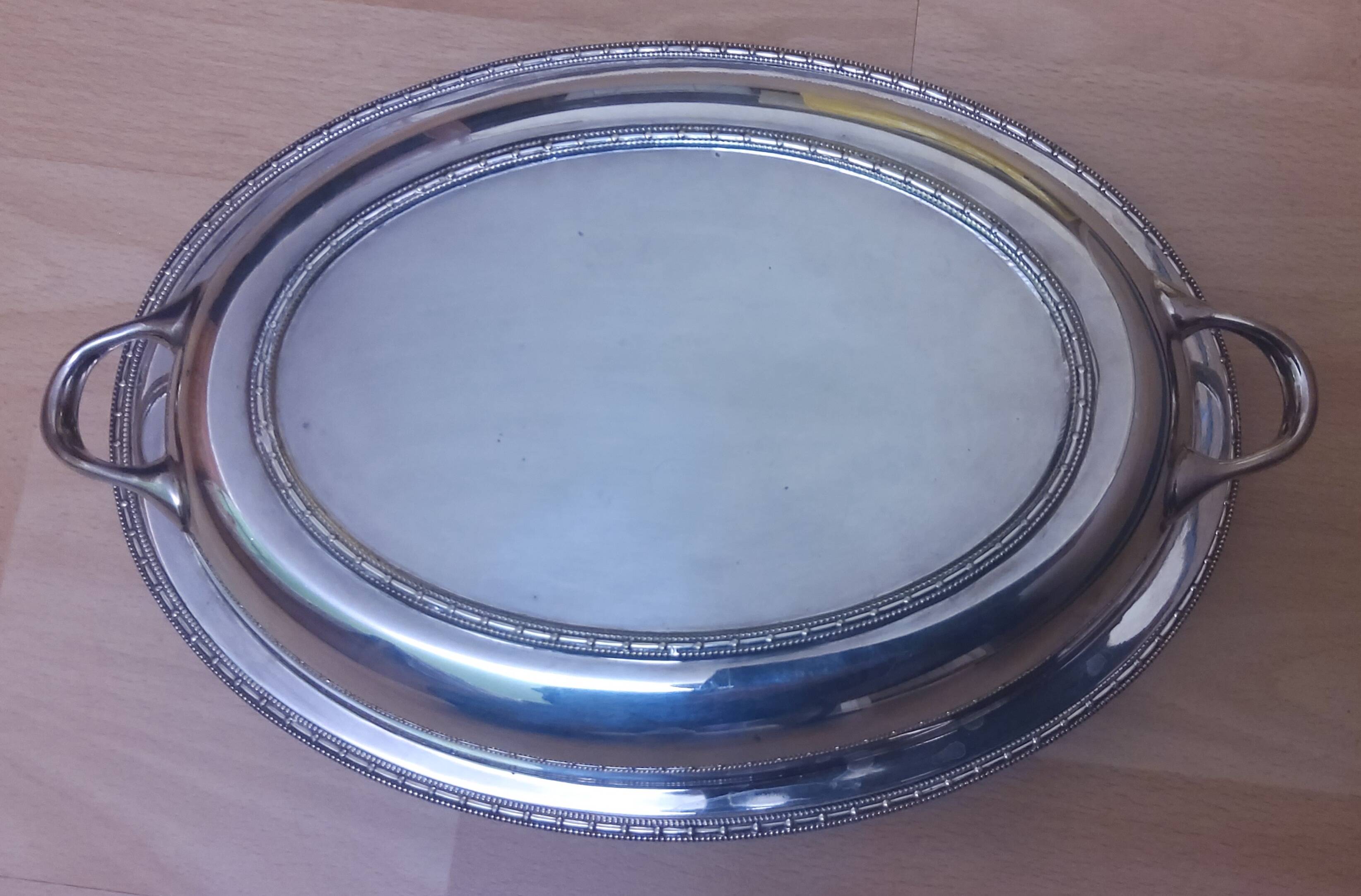 James Dixon & Sons Sheffield silver-plated serving dish, 1958