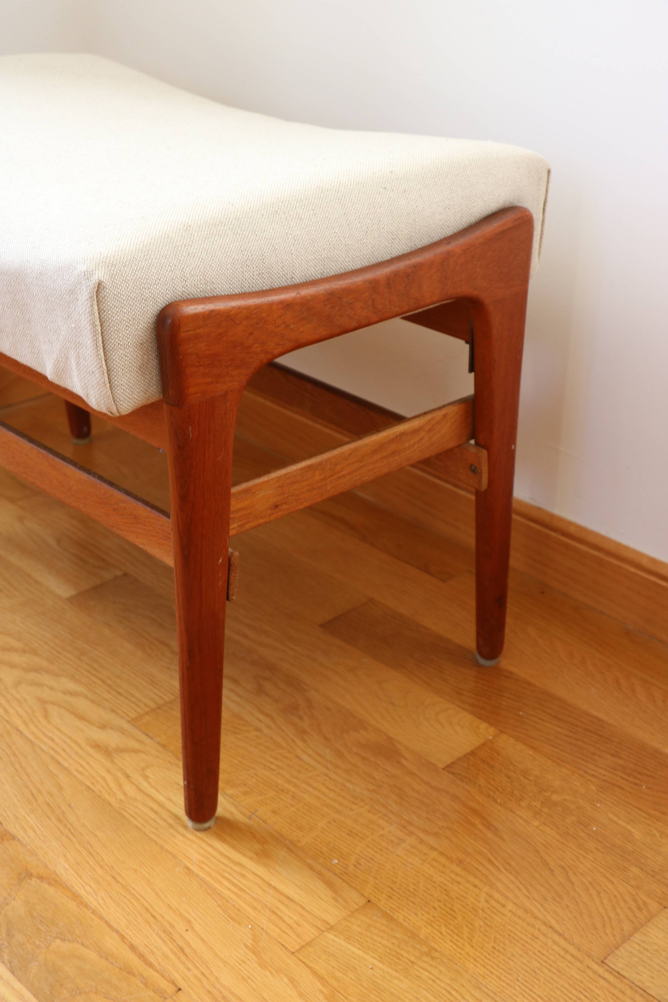 Scandinavian footrest, teak, 1960