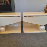 Typical pair of bedside tables from the 80s