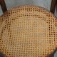 4 antique wooden and cane bistro chairs