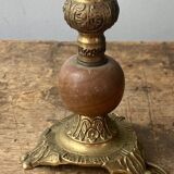 Brass and stone lamp bases