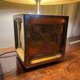 Golden ceramic lamp from the 70s