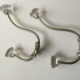 Pair of patères tip diamond shape