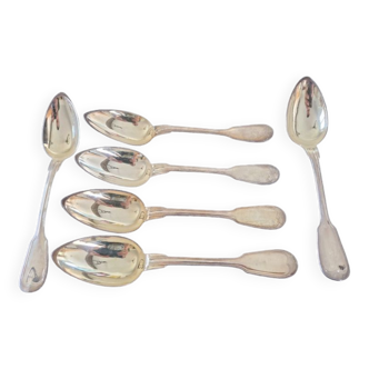 Christofle, France - Series of 6 tablespoons - Chinon model