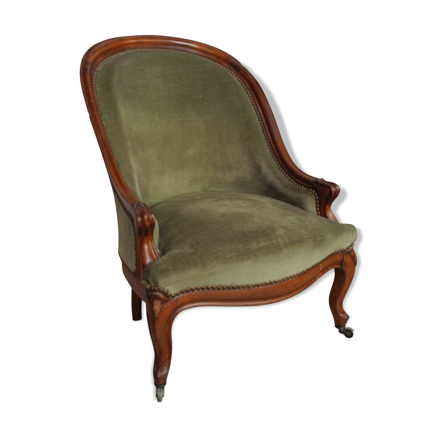 Louis XV/Louis XVI mahogany style chair