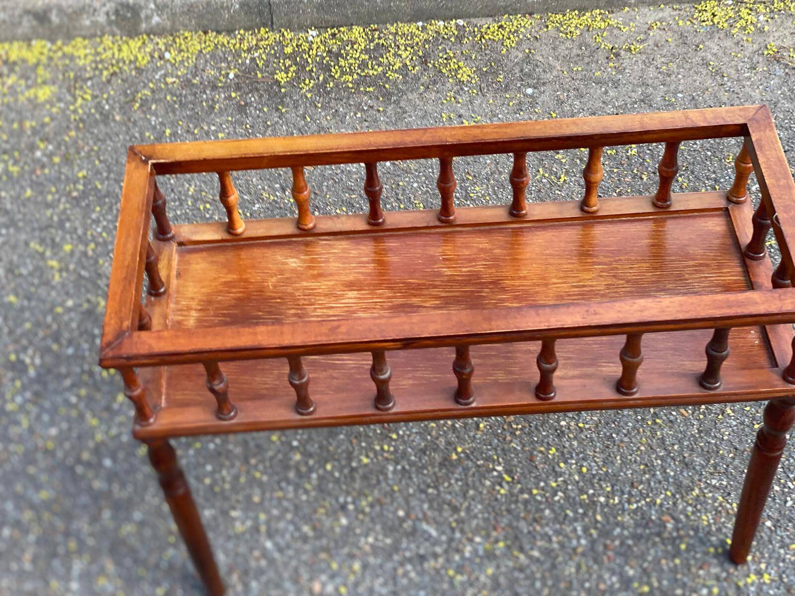 Carved solid wood planter from the 1980s.