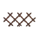 Stretchy wooden wall hanger with ten hooks