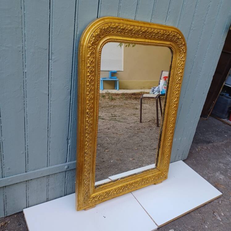 Louis-Philippe gilded mirror 89x62 cm circa 1870