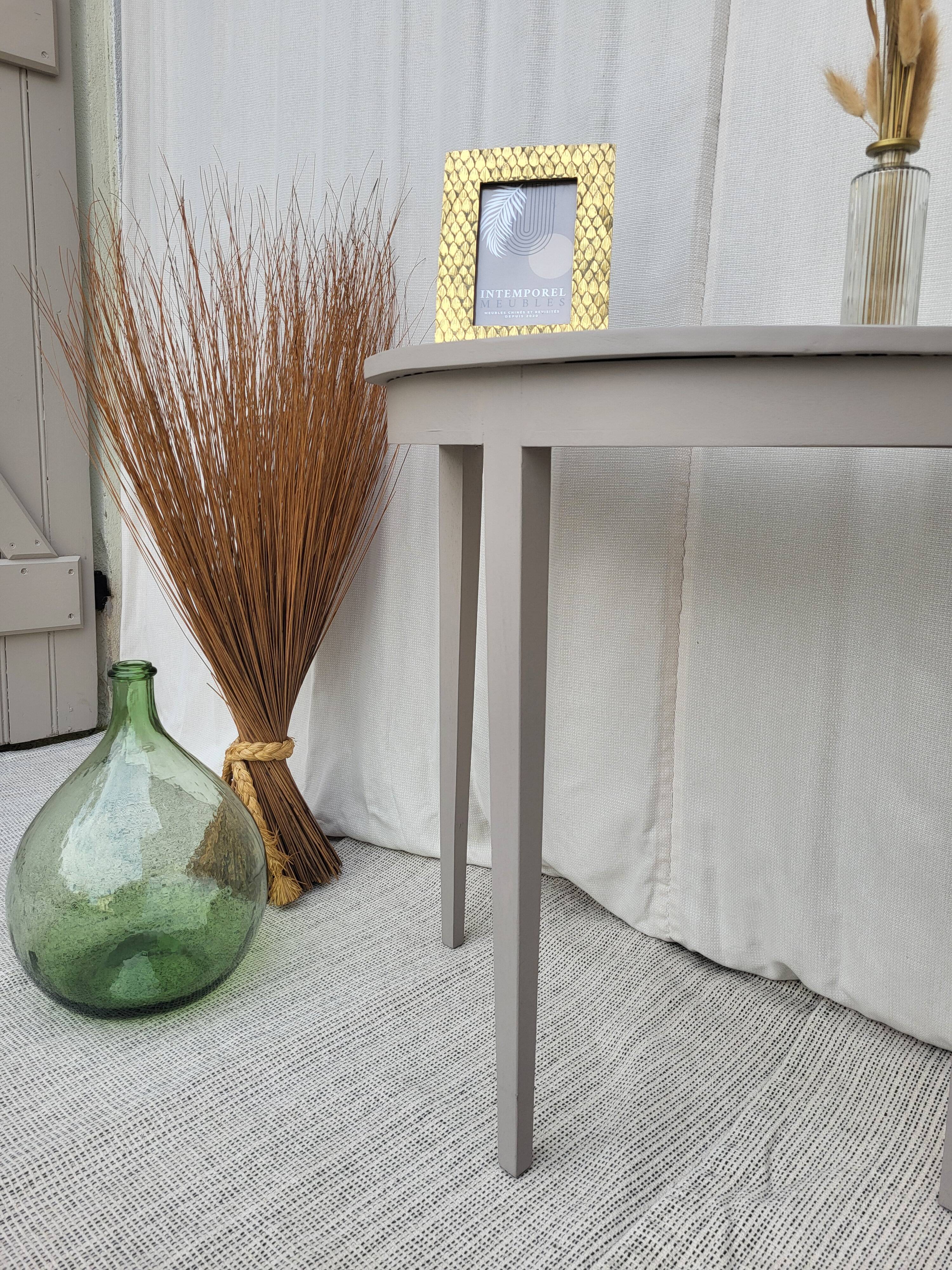 Console, table d'appoint en bois peint