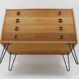 Commode à tiroirs en chêne recyclé des années 1960, Danemark
