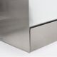 Vintage stainless steel mirror by Valenti 1970s 70x70cm