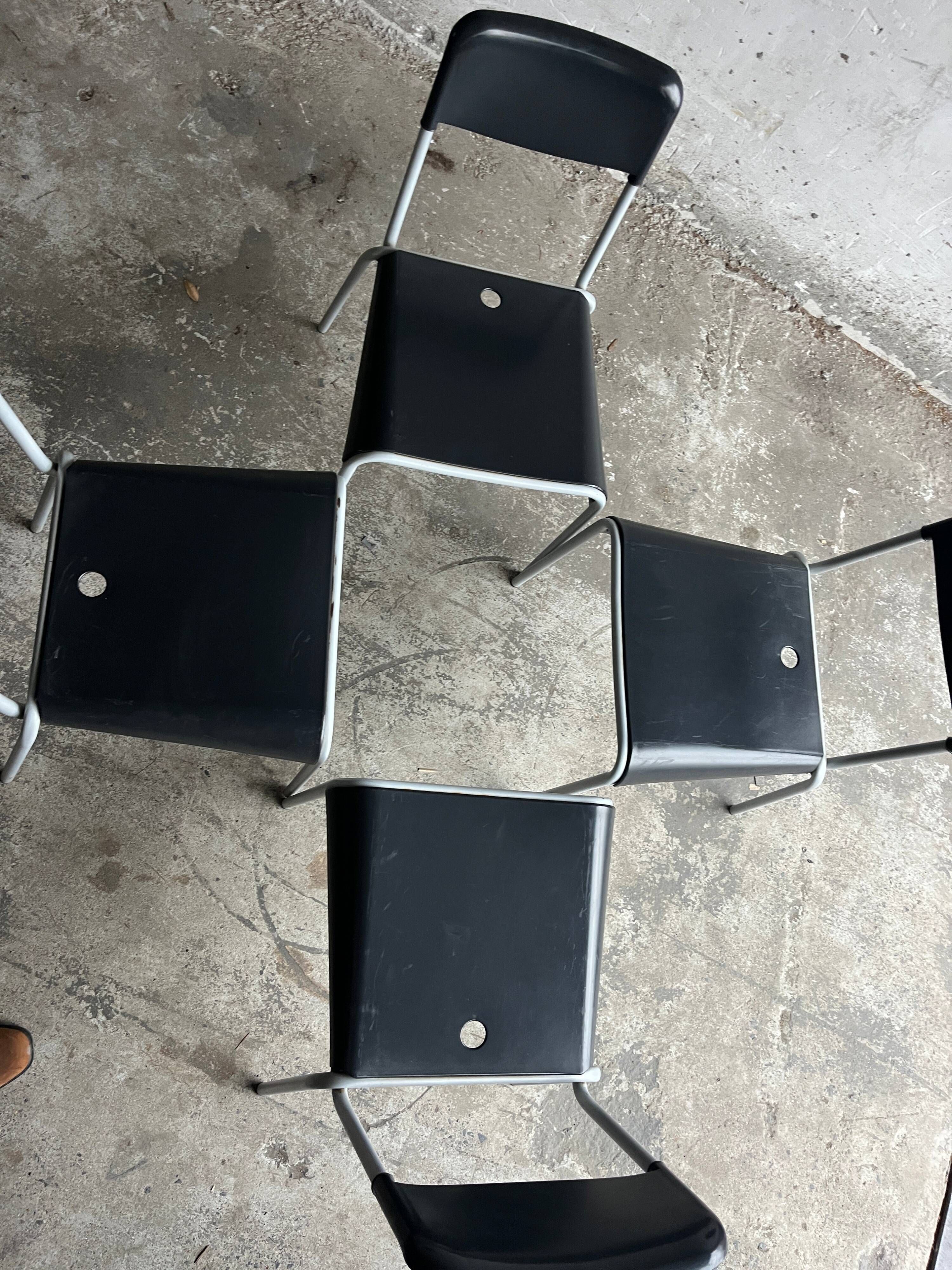 Set of 4 Calligaris dining chairs, Italy, 1990s.