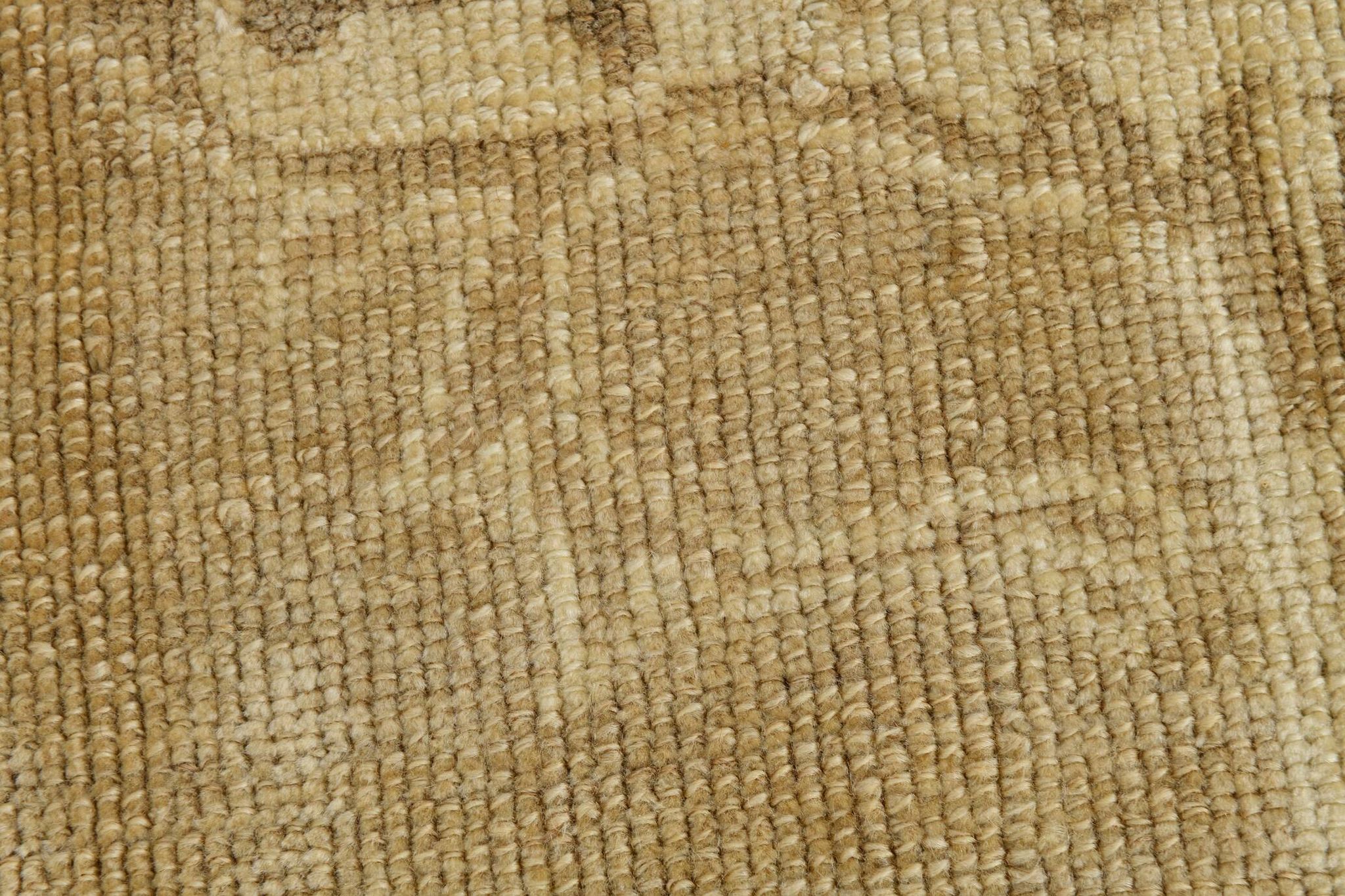 7x10 Vintage Cream & Brown Persian Rug, 205x316Cm
