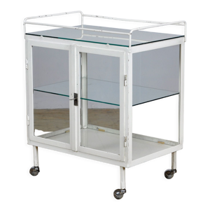 Vitrine médicale chariot années
