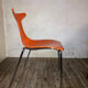 4 orange chairs Delfy chairs design Gino Carollo Ciacci Kreaty