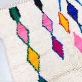 Tapis berbère marocain coloré Azilal 2,44x1,36m