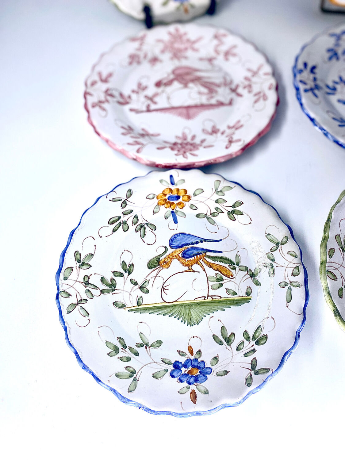 6 antique earthenware plates Martres Tolosane Jodra