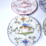 6 antique earthenware plates Martres Tolosane Jodra