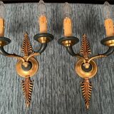 Pair of Empire style wall lights.