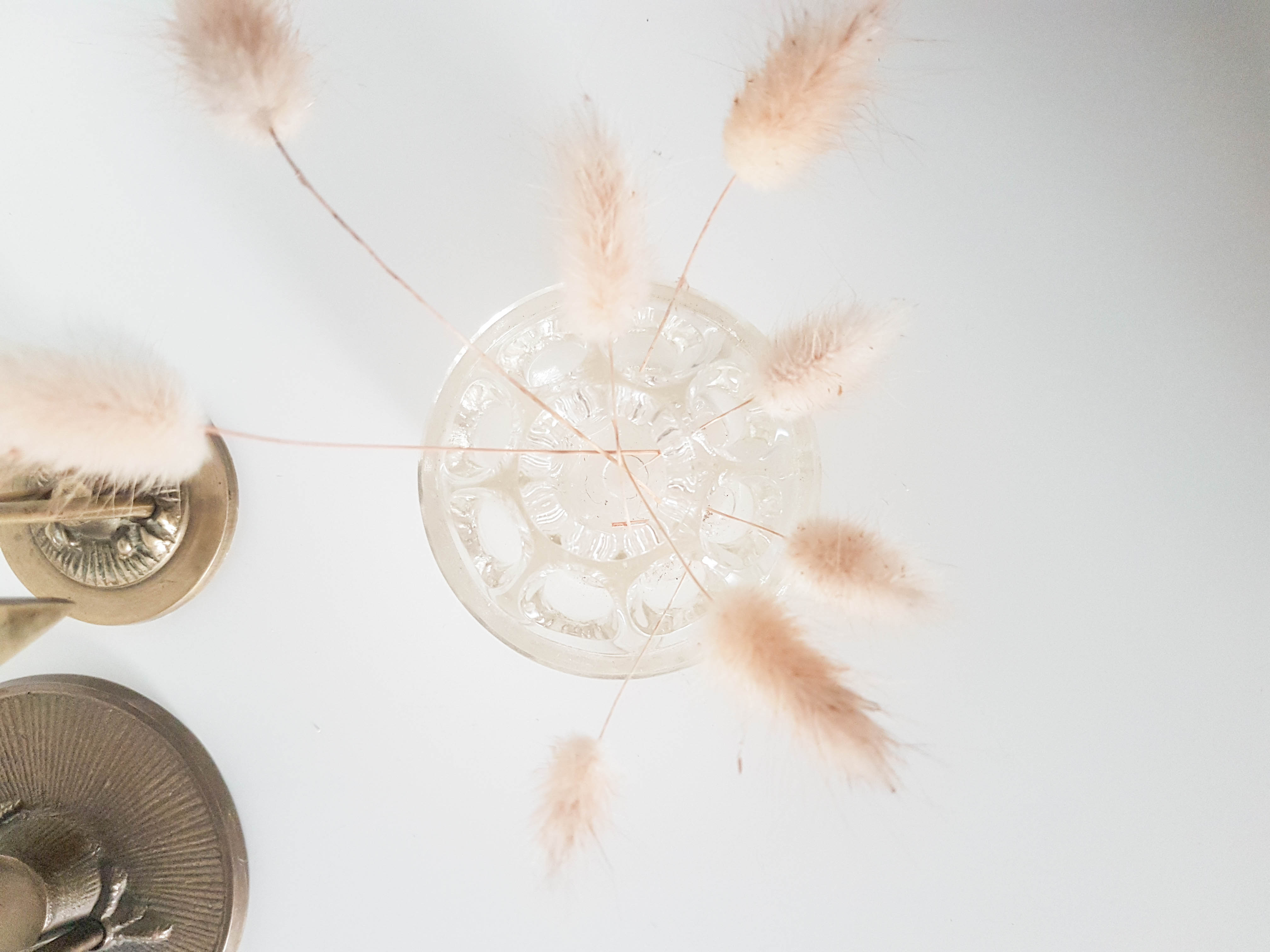 Vintage glass flower spade