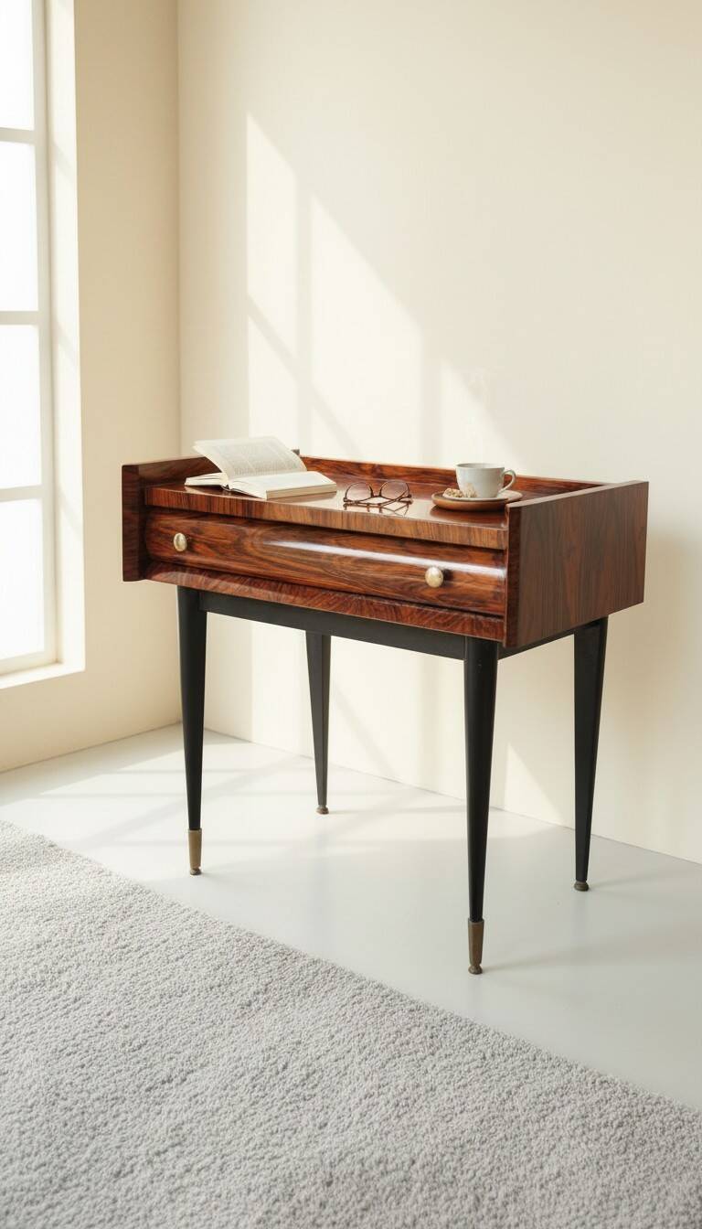 Rosewood bedside table 1960s