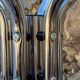 Vintage 1970s chrome metal coat rack