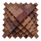 3D design wooden bookends