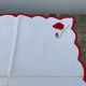12 antique hand-embroidered linen napkins