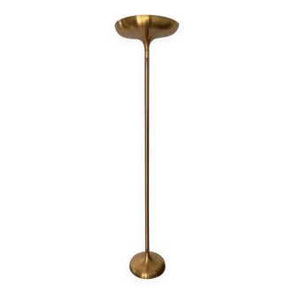 Relco Milano floor lamp in brushed brass, Italy 1970s