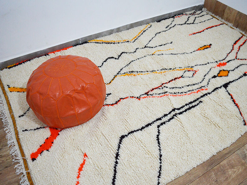 Handmade moroccan berber carpet 256 x 154 cm