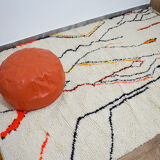 Handmade moroccan berber carpet 256 x 154 cm