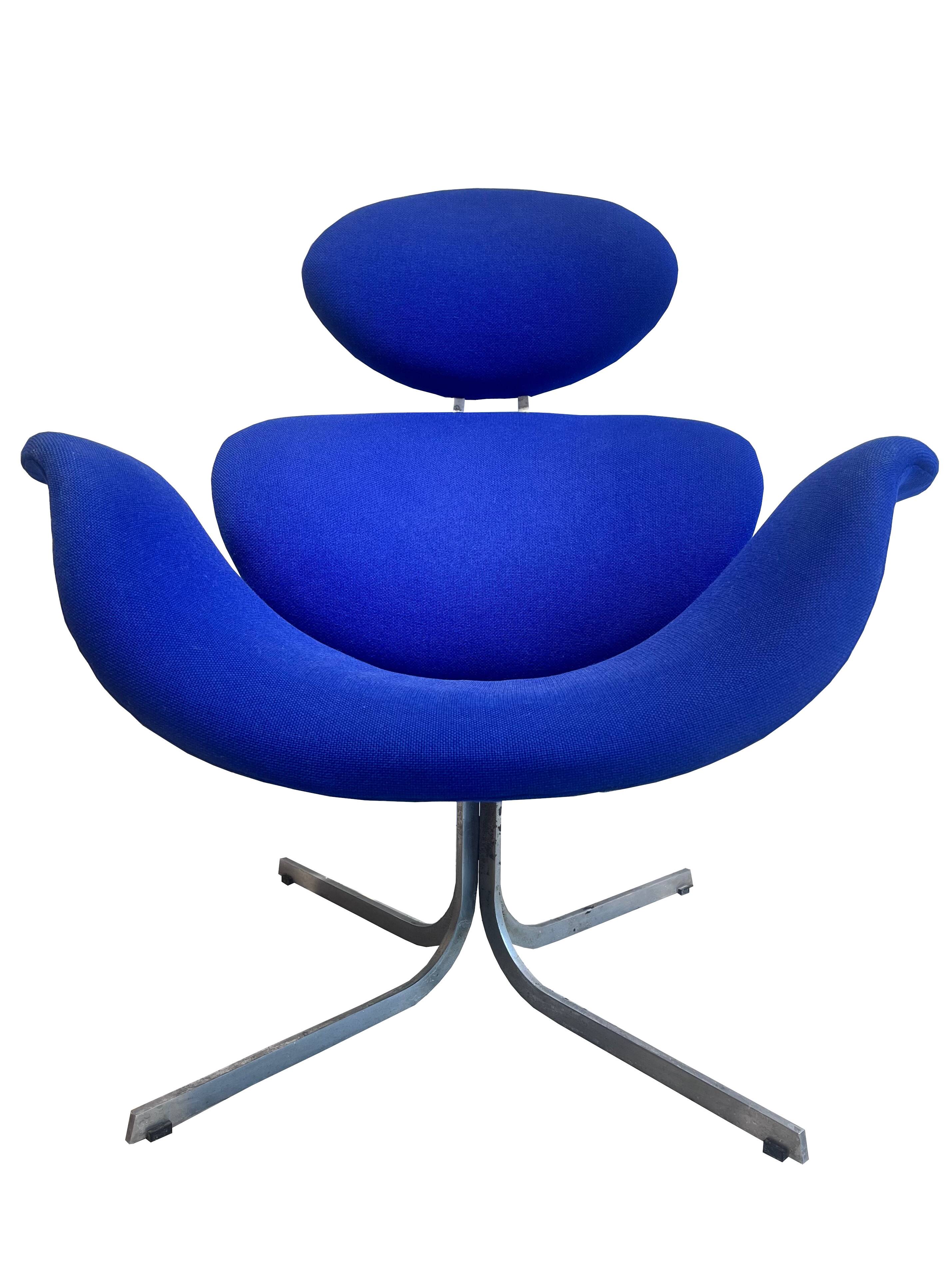 First edition of the "Big Tulip" or "F551" model armchair by Pierre Paulin, Artifort edition, 1956.