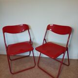Paire de chaises pliantes