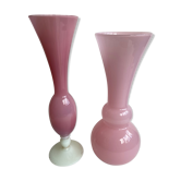 Paire de vases en opaline