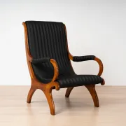 19th-Century Biedermeier Cherrywood Armchair, Germany, circa 1830-1850
