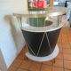 bar "cocktail Tambour" half-moon 50s/60s