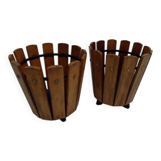 Vintage wooden plant boxes 1950's