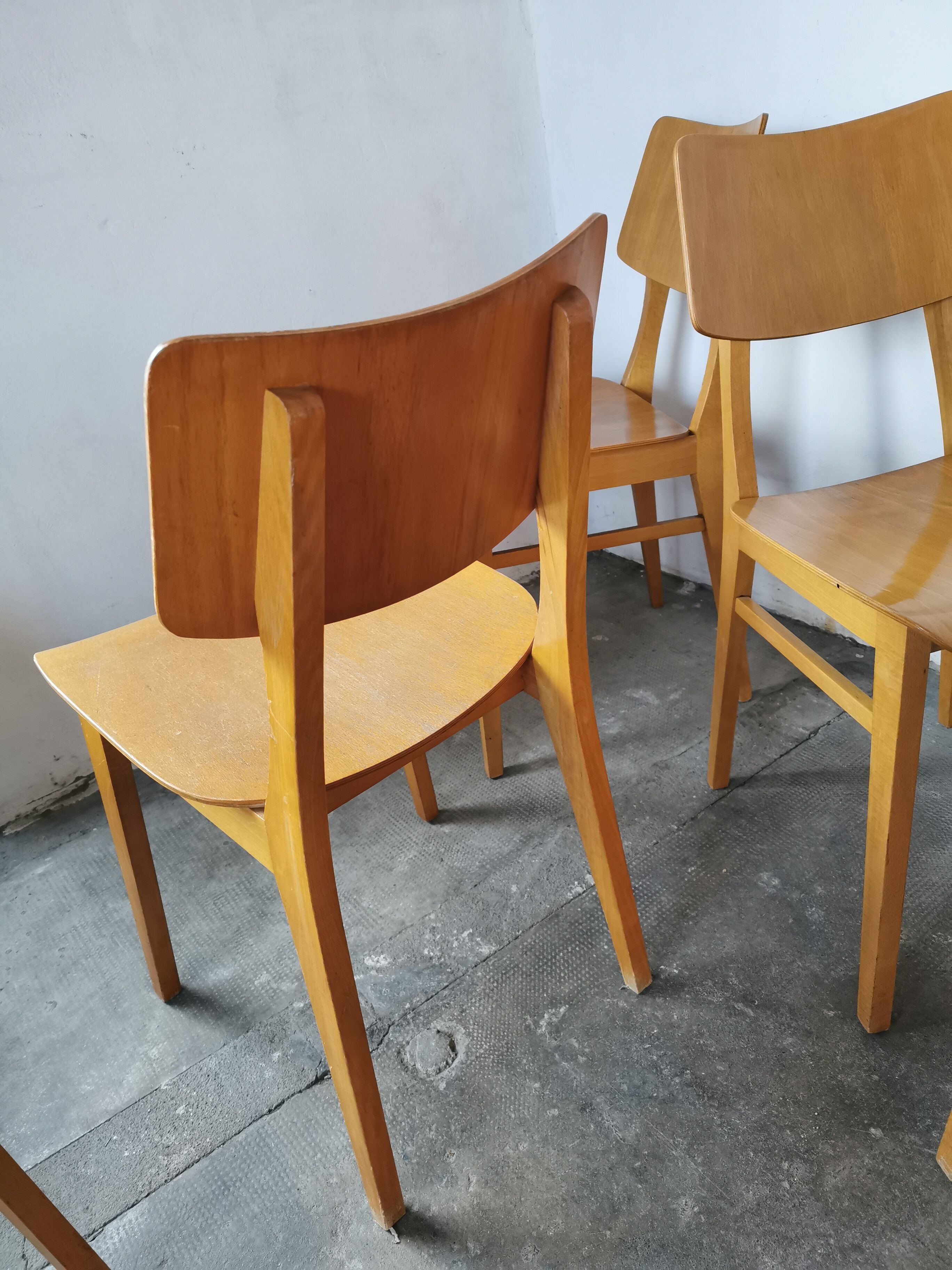 Set of 6 chairs from the 60s