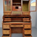 Time's roll-top desk Louis XVI, directoire era end 18th century mahogany