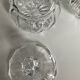 Duo of vintage crystal and glass sweet jars