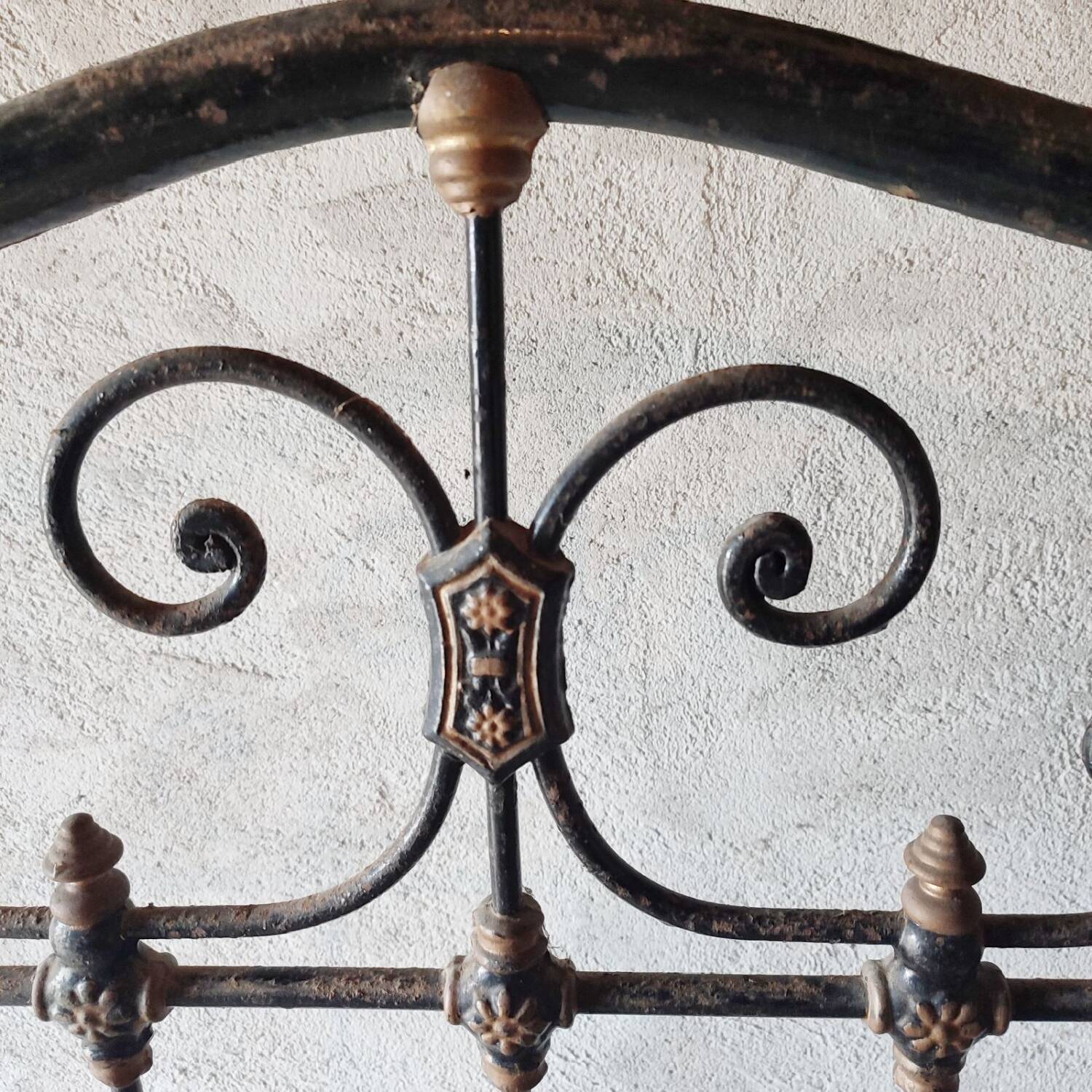 Wrought iron bed