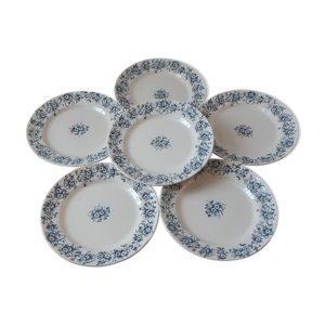 Lot de 6 assiettes plates