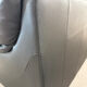 Two-seater black leather sofa — postmodern design