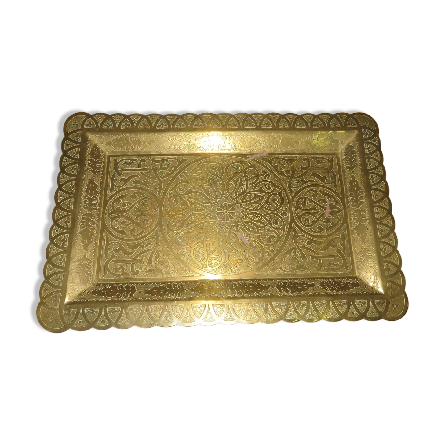 Vintage brass tray