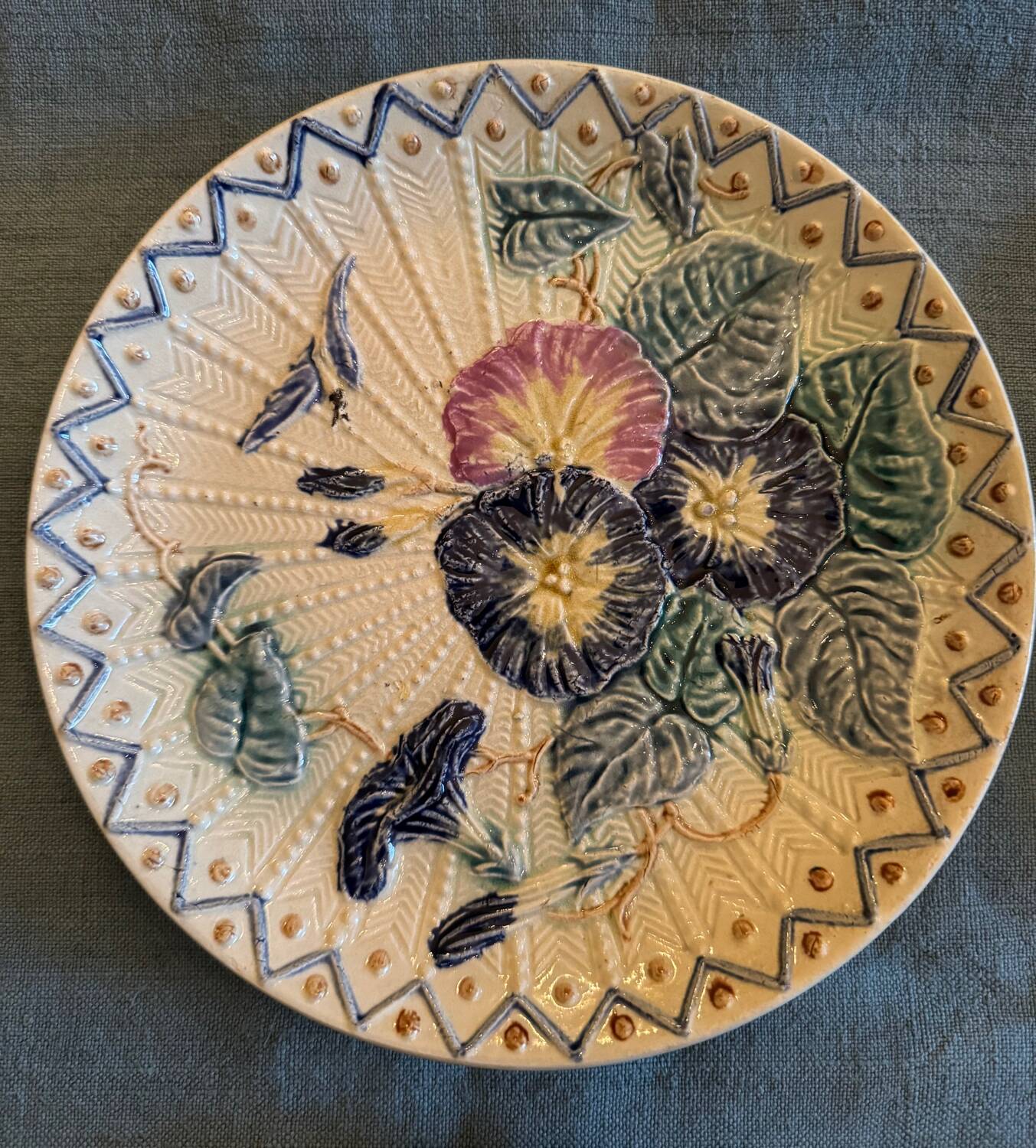 Series of 6 Wasmuel slip plates from the end of the 19th century (19th century)