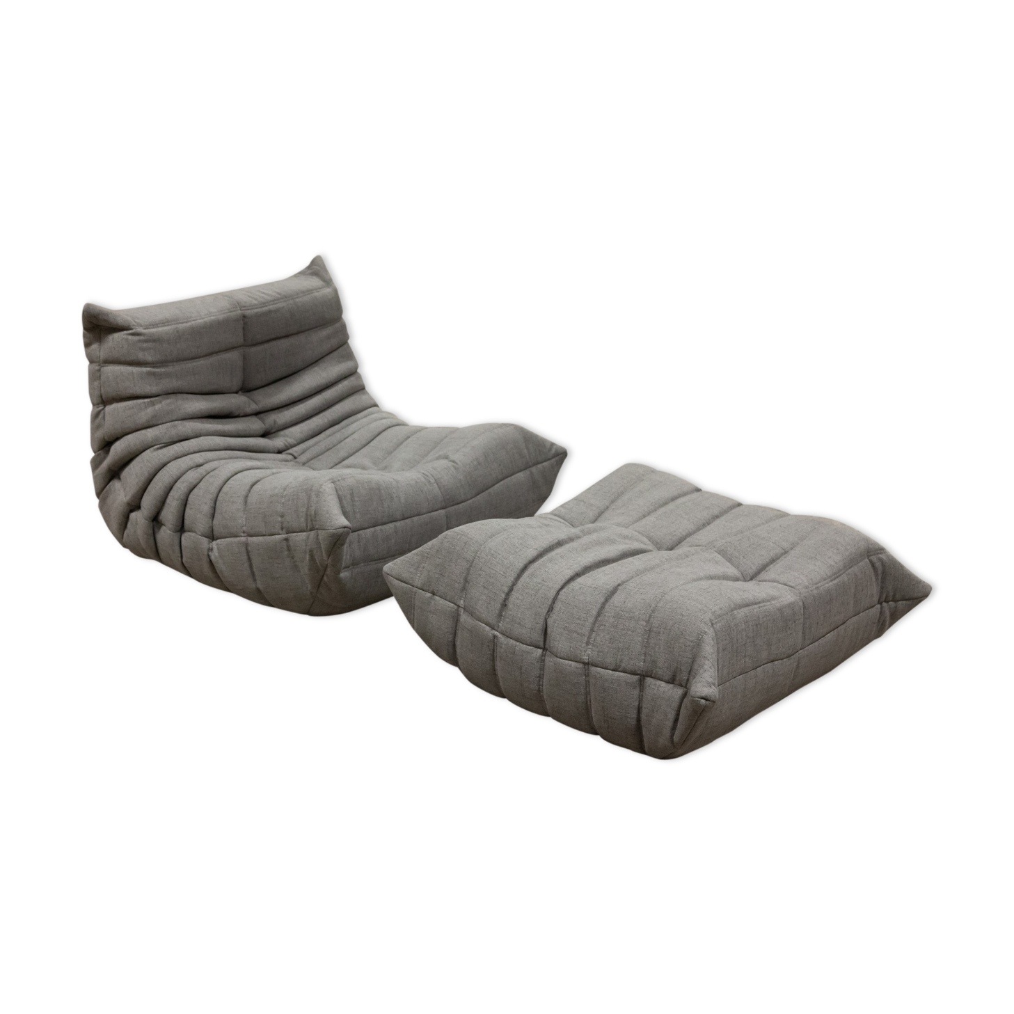 Amchair and ottoman "Togo" model designed by Michel Ducaroy 1973